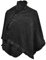 Toutacoo, Poncho Cape aus Fleece - Damen 01-Schwarz