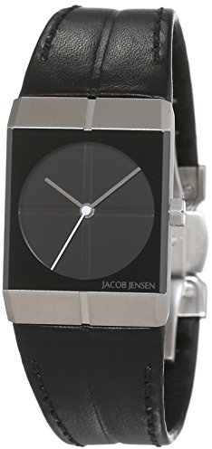 JACOB JENSEN Unisex-Armbanduhr JACOB JENSEN ICON Analog Quarz Leder JACOB JENSEN 240