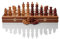 Master of Chess Luxus BIZANT 59cm / 23in Intarsien aus Holz Schachspiel, Byzantium, handgefertigte Klassische Schachspiel mit Kirsche Schachfiguren
