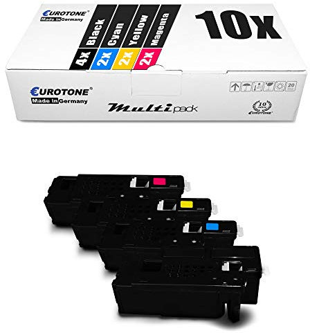 10x Eurotone Toner für Xerox WC 6025 6027 wie 106R02756 - 106R02759 Set