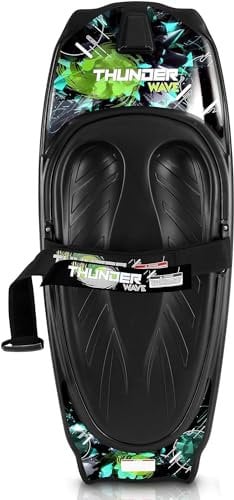 SereneLife Kneeboard Wassersport – Wakeboard mit Schlaufe, Surfbrett - mit Verstellbarem Gurt, Sommeraktivitäten für Sportbegeisterte, Sommer Wassersport- Ideal für Anfänger Kinder & Familien