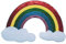 Lorigun DIY Kleidung Nähen/Eisen auf Patch Pailletten Regenbogen Große Applique Mode-Accessoires für T-Shirt