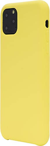 JT Berlin Liquid Silikon Hülle für das Apple iPhone 11 Pro (5.8'') (Farbe: gelb flash) [Modell Steglitz, Mikrofaser-Innenfutter, Wireless Charging (Qi) kompatibel] - 10540