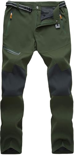 TACVASEN Men's Tactical Trousers Cargo Work Hiking Trousers Army Green 30