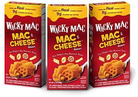 Wacky Mac, Mac and Cheese - Macaroni and Cheese Flavour - Microwave Food Ready Meal - Real Cheesy Pasta Sauce in Minutes - Pack of 3, 156g
