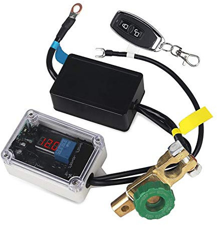 Mota Coupe Batterie Interrupteur Electrique Voiture Compatibilité Universelle Automatique Télécommandé Stop Pannes (1 x télécommande)