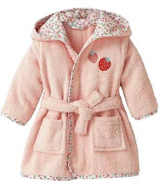 VERTBAUDET Peignoir de bain bébé JARDIN DES ABEILLES rose 12M(74CM)