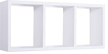 MODULARREDO | TRISTANO Mensola da Muro, Libreria Sospesa, Libreria da Parete, Scaffale da Parete, Bianco, 70x30 p15.5 cm, Kit Tasselli Inclusi - Made in Italy