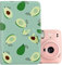 MUZIRI KINOKOO Fotoalbum mit 96 Taschen für Fuji Instax Mini EVO/Mini 12/MIni Liplay/Mini 41 Kamera Film, Mini 11/Mini 40/99/90/25/9/8/7 Album - 3 Zoll Film Fotobuch - Avocado Grün