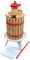 DIXIE STORE - Obstpresse Manuell mit 2 passenden Presstüchern und Weinhefe - Beerenpresse Manuell - Apfelpresse Manuell - Obstpresse Weinpresse - Mostpresse - Traubenpresse - Obstpresse 6 liter