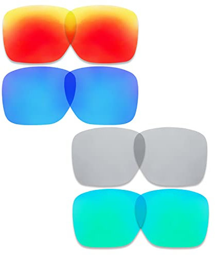 TERYDANBLE Compatible/Reemplazo Lentes para Oakley Holbrook XL con Rojo/Azul/Plata/Verde color