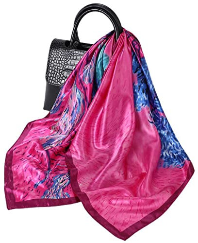 FAIRYGATE Damen Halstuch mit Haare Bandana & Kopftuch - Quadrates Bedrucktes Tuch 80019