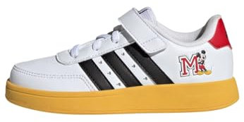 Adidas Breaknet Mickey EL K Shoes-Low (Non Football), FTWR White/Core Black/Bold Gold, 35 EU