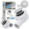 Duschwanne Siphonablauf 50mm Mit Klick-Klack-Stopfen Abfluss Siphon Kanalisation Duschwannenabfluss Kanalisationssysteme Badabfluss Polypropylen
