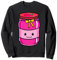 Kawaii Peanut Butter & Jelly Jar Matching Strawberry Jam Kid Sweatshirt