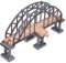 Toyvian 1stk Zugszene Spielzeug Technisches Eisenbahnspielzeug Holzeisenbahn Zubehör Hölzerne Eisenbahnbrücken Eisenbahn Fachwerkbrücke Züge Hölzerner Zug Polarexpress Jungen Kleinkind Abs