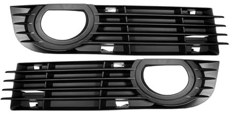 Nebelscheinwerfer Grillabdeckung Auto Front Stoßstange Nebel Licht Lampe Kühlergrill Grills Grill Abdeckung Für A-udi A8 Für Quattro 4-Tür D3 2006 2007 2008 4E0807681AD