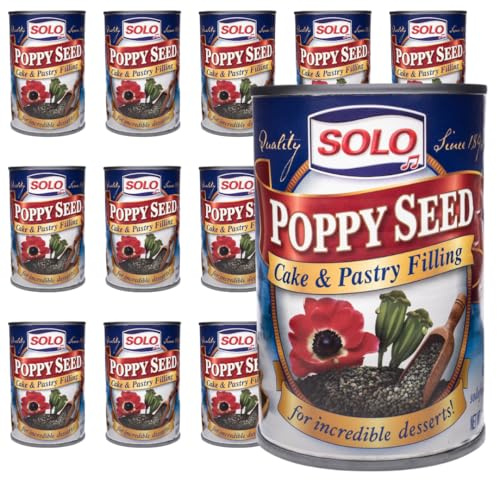 SOLO Cake and Pastry Filling, Poppy Seed, 12.5 Ounce (Pack of 12)