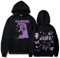 MUOUEAOU Kapuzenpullover Unisex Pullover mit Kordelzug und Kängurutasche für Damen Herren Hoodie Große Größe Strassenmode (Black A,XL,XL)