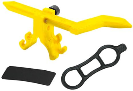 tuwiwol Fahrrad Rad Zentrierständer, praktische und praktische Lösung, tragbarer ABS Fahrrad Rad Zentrierständer, langlebig und praktisch, Gelb