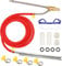 Set sabbiatura ad alta pressione – smerigliatrice a umido con punte degli ugelli, occhiali di protezione, attacco rapido 1/4, 5000 PSI (RED)