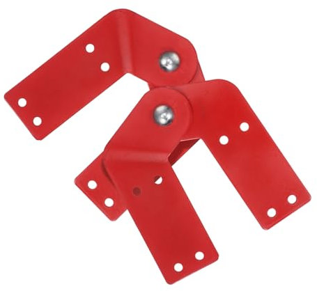 CANIGHT 2Pcs Galvanized Steel Ladder Hinges Replacement Kit for Telescopic Folding Ladders Attic Ladder Accessories for Enhanced Safety and Stability