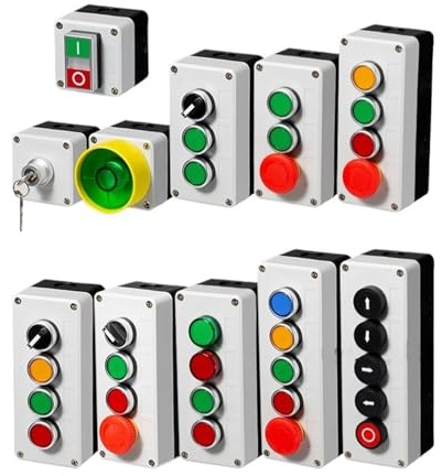 Button switch control box hand-held self starting button waterproof box electrical industrial emergency stop switch i(2 hole-01)