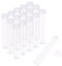 Magibeads 20Pcs Tube Plastic Bead Containers with Lids 2.99 x 0.53 Inches Travel Size Seed Bead Cylinder Jewelry Organizer Box Clear Diamond Painting Storage Case for Jewelry Making