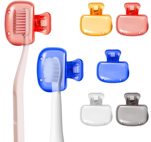 LOPHE 5 Pack Capuchon de Protection pour Tête de Brosse à Dents, Housse pour Tête de Brosse à Dents Compatible avec la Tête de Brosse à Dents Manuelle et la Tête de Brosse à Dents Électrique,B