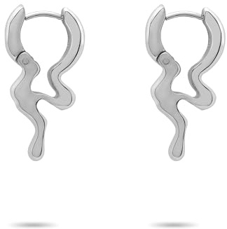 LIEBESKIND BERLIN Damen Schmuck Melting Metals– Ohrringe, Ketten und Armschmuck im angesagten organischen Look aus Edelstahl - Diese organischen Schmuckstücke ahmen die Kurven von geschmolzenem