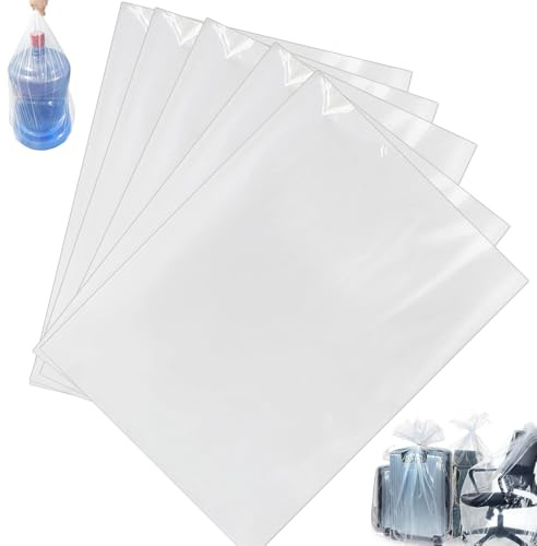 Clear Storage Bags, 5PCS Clear Plastic Bags Extra Large Storage Bag 40x60 Inches Heavy Duty Plastic Storage Bags ffor Packaging Office Chairs Luggage Furniture