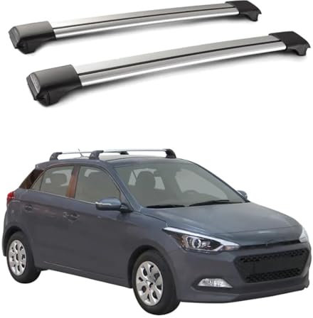 yinjieEUR Dachträger für Hyundai I20 5door Hatch 2015 2016 2017 2018-2023,Auto Dachgepäckträger Querträger,Reling Fahrradträger Dach,Zubehör für Autodach