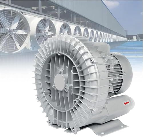 Soffiante rigenerativo, Soffiante a canale laterale, Soffiante a vortice, Monofase, Soffiante ad anello a vortice ad alta pressione, Pompa a vuoto industriale per soffiaggio d'aria(250W/0.34HP)