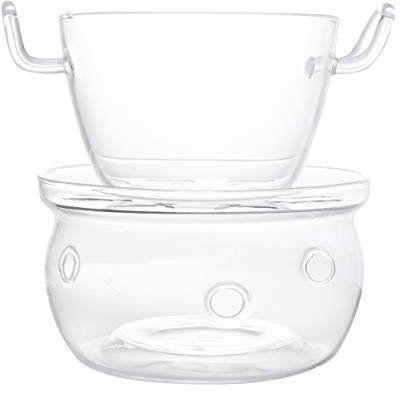 Amosfun 1 Ensemble Poêle Chauffante Creuset De Chocolat Moule à Fondre Au Chocolat Casserole à Lait avec Bec Verseur Moule à Beurre Fondu Pot De Fonte De Bonbons Faire Fondre Le Beurre