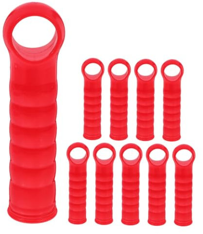 OUNONA Mop Handle End Sleeves 10pcs Round End Caps Broom Pole Cap Mop Head Holder Accessories Sturdy Construction User-friendly