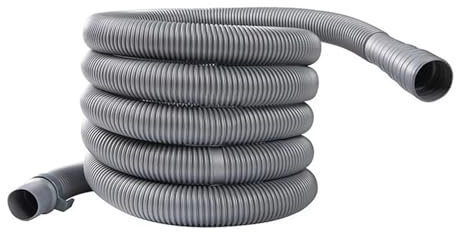 Extensión de drenaje for lavavajillas y lavadora de 1,5 m, desagüe de salida de fregadero, tuberías flexibles de aguas residuales con juego de soportes for lavadora