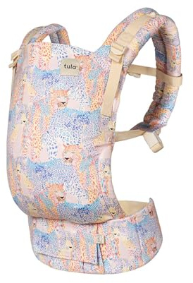 Tula Cotton Free-To-Grow Babytrage für Neugeborene ab Geburt, Ergonomisch Baby-Tragetasche Bauchtrage Rückentrage, Zola
