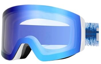 PSNKLMM Photochromic Ski Goggles Magnetic Anti-Fog Lenses Protection Men Women Winter Sports Eyewear(3)