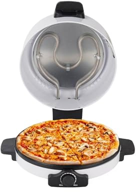 Pizzaiolo elettrico antiaderente con timer e controllo della temperatura, forno da appoggio fronte-retro for pancake, nachos, fajitas, omelette, fornello versatile