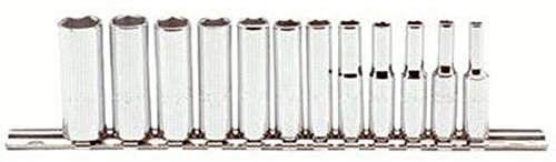 Proto Stanley J47202 12 Piece 6 Point 1/4 Drive Metric Socket Set
