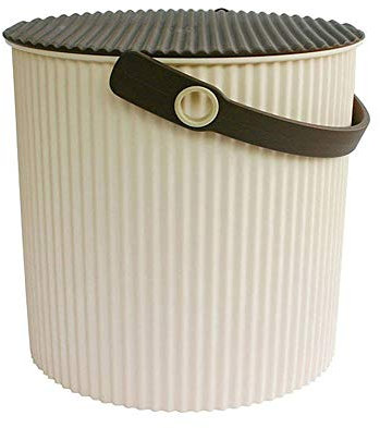 omnioutil Crème Hachiman Seau Poubelle Poubelle Multifonction Moyen 10 litres Tabouret Porte Objets Jouets boîte