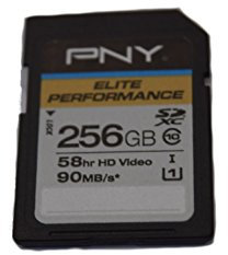 PNY Elite Performance 256 GB High Speed SDXC Class 10 UHS-I, U1 bis zu 90 MB/s Flash-Karte – P-SDX256U1H-GE