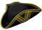 Dress Up America Deluxe Tricorne Hut für Erwachsene, Schwarz
