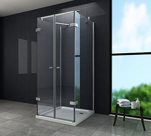 U-Duschkabine AVILO 90 x 90 x 180 cm ohne Duschtasse
