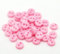 100 x klein 6 mm runde Nähpuppen Kleidung Handarbeiten Knöpfe., plastik, rose, 6 mm