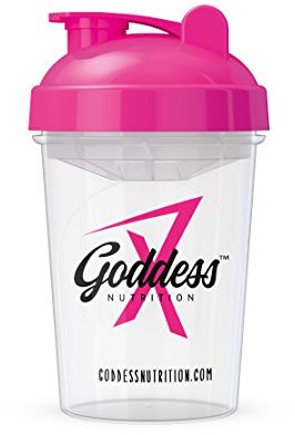 Goddess Nutrition Women's Essential Shaker 400ml - Fitness Blender, BPA-Free, Stylish Pink Design