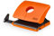 Novus B 216 Color ID Bürolocher (mit Anschlagschiene und Formatvorgaben, Metallunterteil und Kunststoffoberteil, für 16 Blatt) funny orange