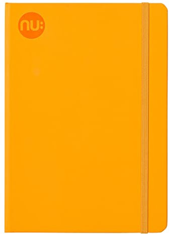 NU Notizbücher - Orange Journal - Spectrum Range - A5 liniertes Notizbuch - Tagesplaner - Notizblock - 160 Seiten