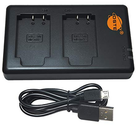 DSTE BC-TRX Batterie USB Dual Quick Chargeur Compatible pour NP-BX1,ZV1,ZV-1,Sony Cyber-Shot DSC-RX100 VII,DSC-RX100,HDR-CX405,HDR-GWP88VB,HDR-GWP88VE