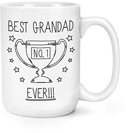 Best Grandad Ever No.1 Trophy 15oz Large Mug Cup